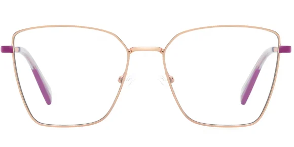 PF3051 Rose-Gold eyeglass frame