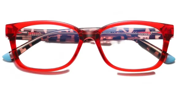 Pitts Red eyeglass frame