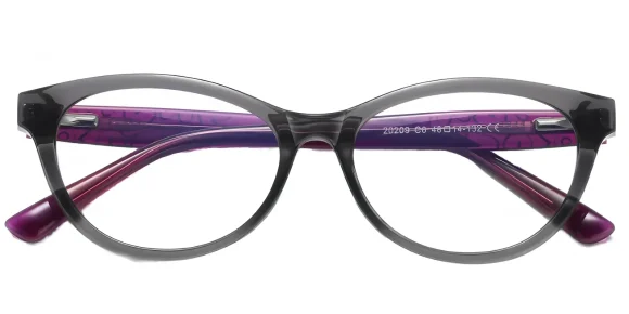 Eras Grey eyeglass frame