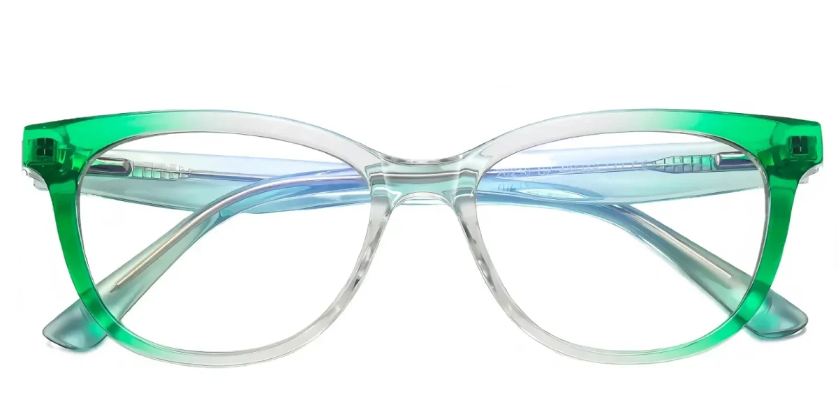 Raytina Transparent-Green Glasses 0