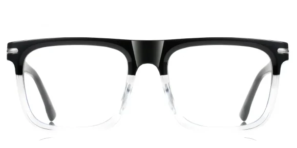 PF2202 Black-Transparent eyeglass frame