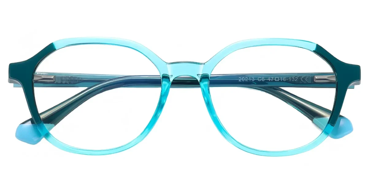 Marimar Cyan-Green Glasses 0