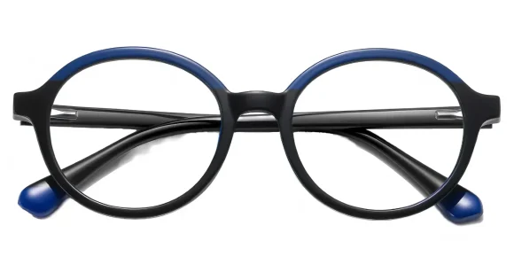 Jamie Black-Blue eyeglass frame