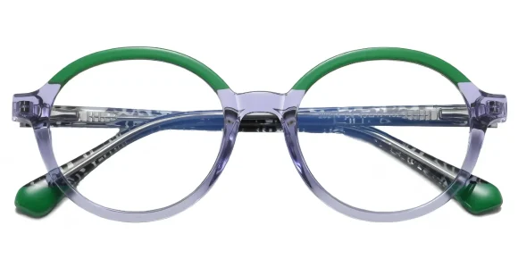 Jamie Blue-Green eyeglass frame