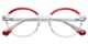 Jamie Transparent-Red glasses 0