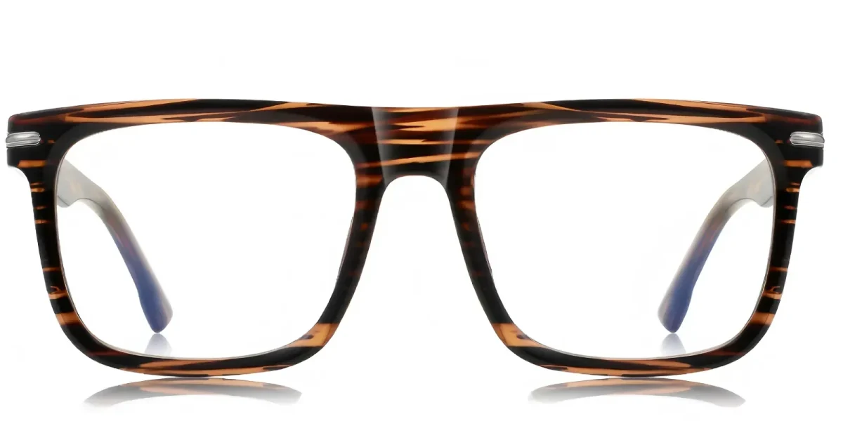 PF2202 Brown-Zebra Glasses 0