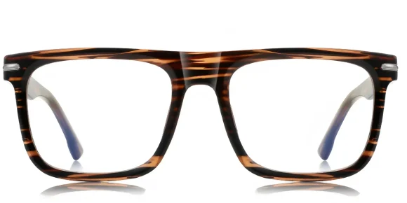 PF2202 Brown-Zebra eyeglass frame