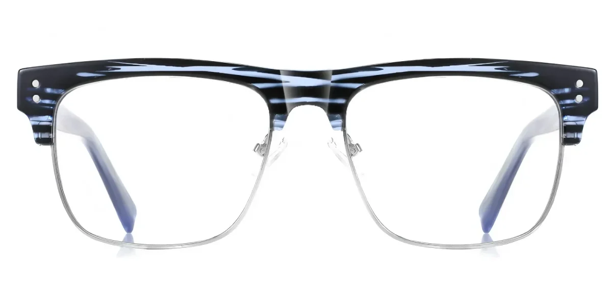 PF2203 Blue Floral-Silver Glasses 0