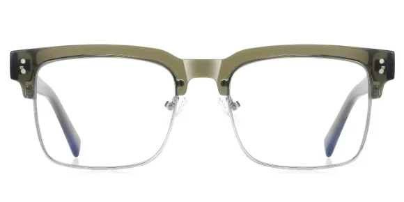 PF2205 Green-Silver eyeglass frame