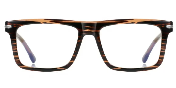 PF2201 Brown-Zebra eyeglass frame