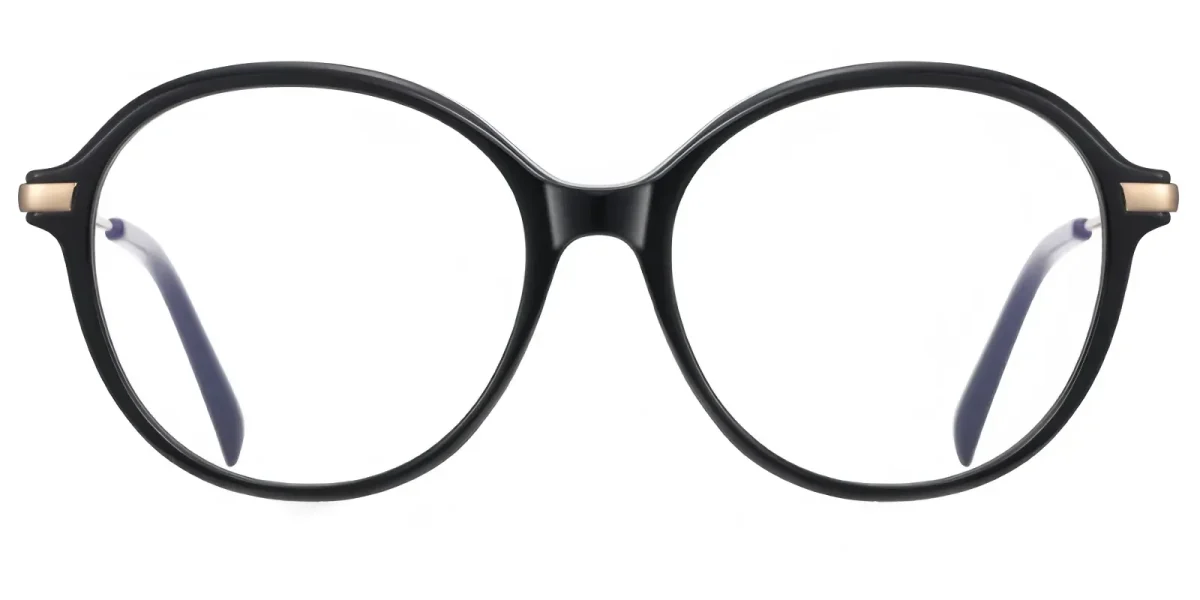 PF2213 Black-Gold Glasses 0