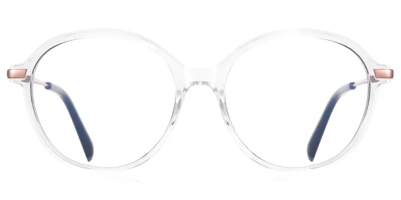 PF2213 Rose Gold-Transparent eyeglass frame
