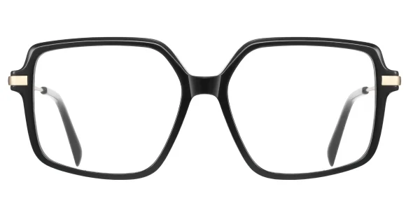 PF2214 Black eyeglass frame