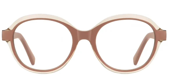 PF2216 Milk-Tea eyeglass frame