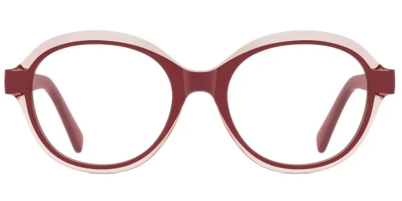 PF2216 Red eyeglass frame