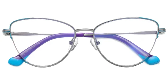 PF3030 Gun-Blue eyeglass frame