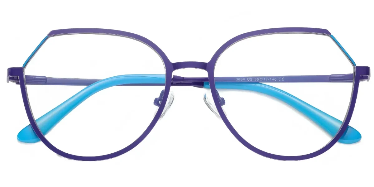 PF3034 Purple-Blue Glasses 0