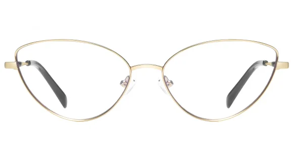 PF3047 Gold eyeglass frame
