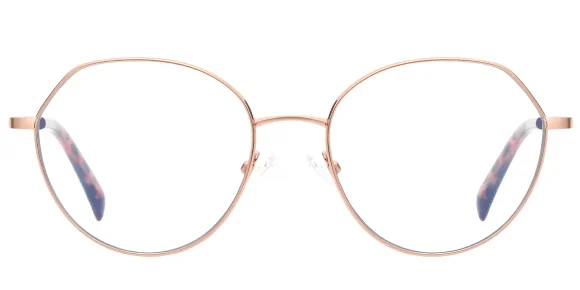 PF3050 Gold eyeglass frame