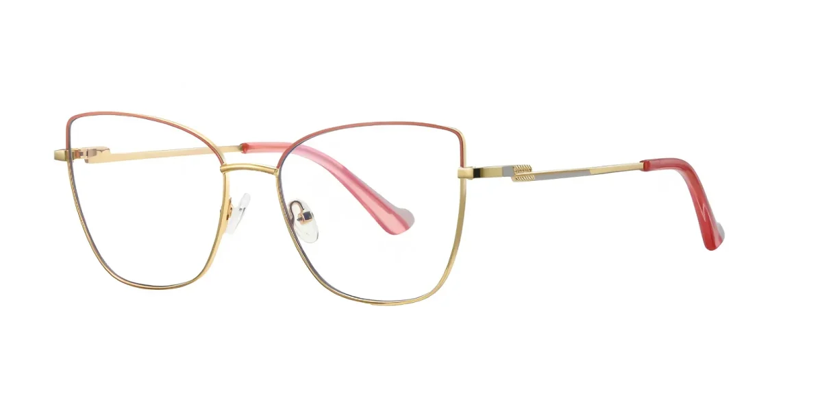 PF3056 Peach-Flour-Gold Glasses 1