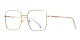 PF3059 Gold-Coffee-White Glasses 1