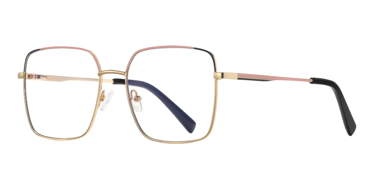 PF3059 Gold-Pink-Black Glasses 1