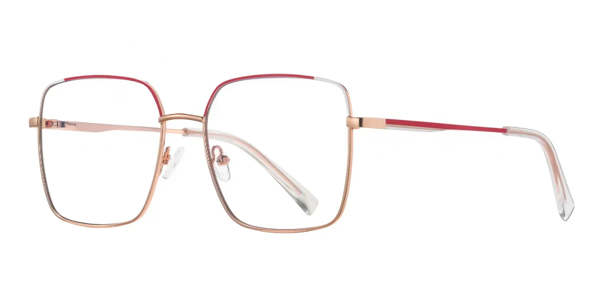 PF3059 Rose-Gold-Red-White Glasses 1