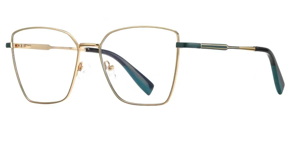 PF3051 Gold-Green Glasses 1