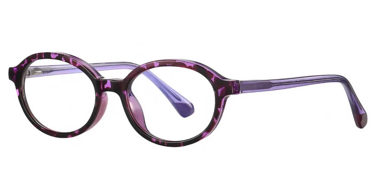 Liizbeett Purple Leopard Print Glasses 1