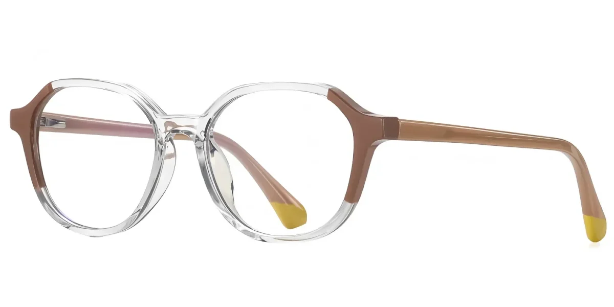 Marimar Transparent-Khaki Glasses 1