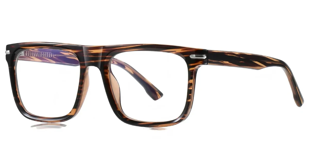 PF2202 Brown-Zebra Glasses 1