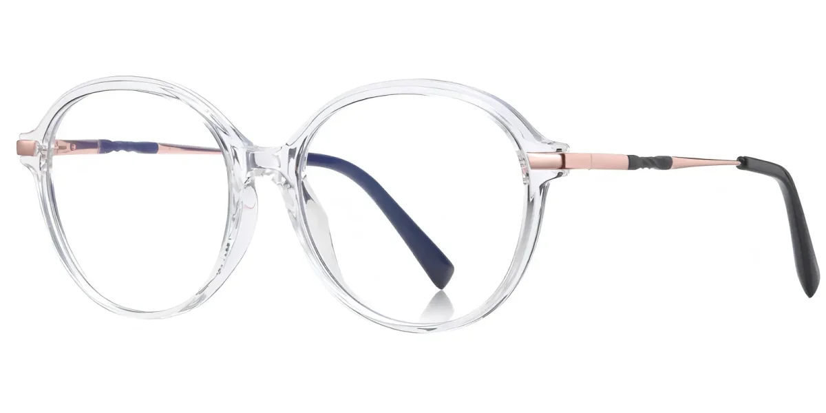PF2213 Rose Gold-Transparent Glasses 1