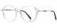 PF2213 Rose Gold-Transparent Glasses 1