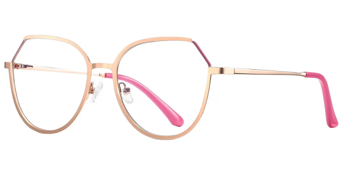PF3034 Gold-Pink Glasses 1