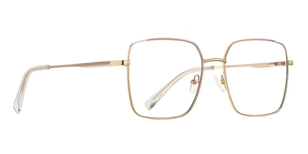 PF3059 Gold-Coffee-White Glasses 2
