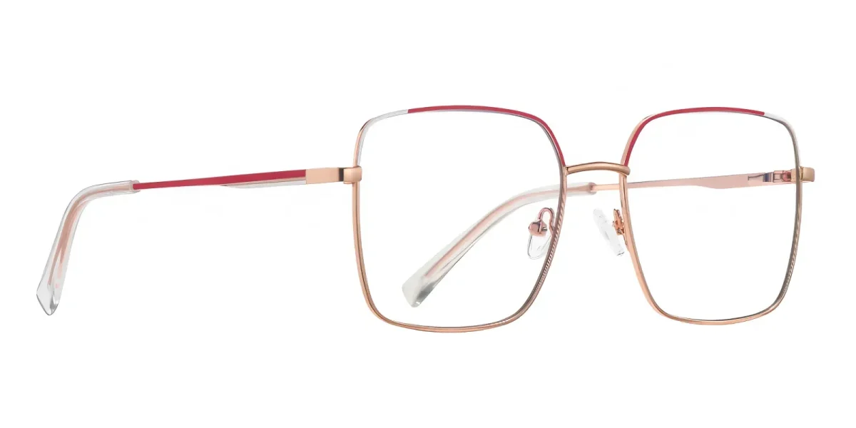 PF3059 Rose-Gold-Red-White Glasses 2