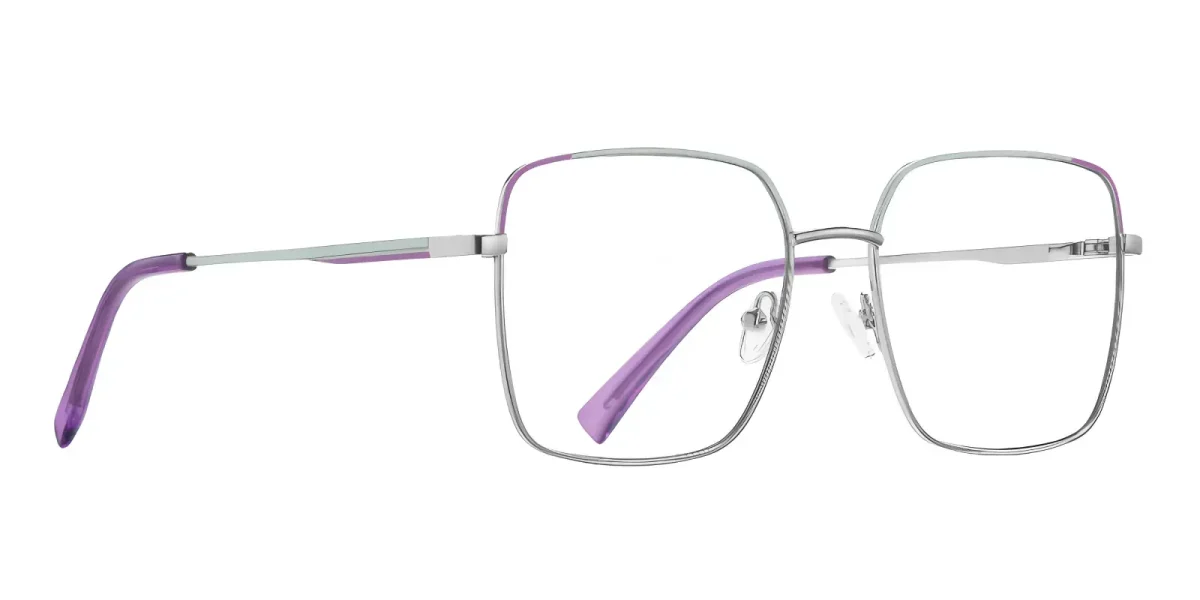 PF3059 Silver-Green-Purple Glasses 2