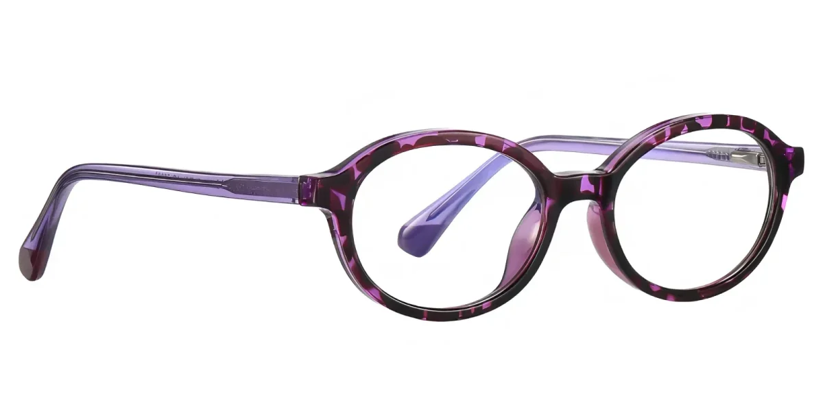 Liizbeett Purple Leopard Print Glasses 2