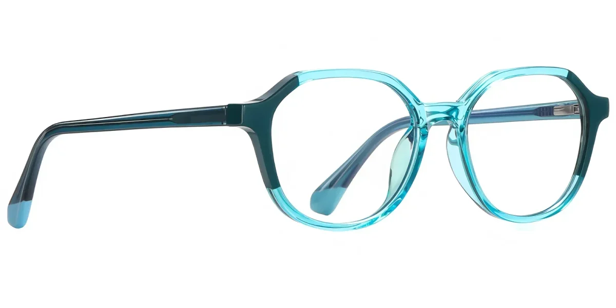 Marimar Cyan-Green Glasses 2