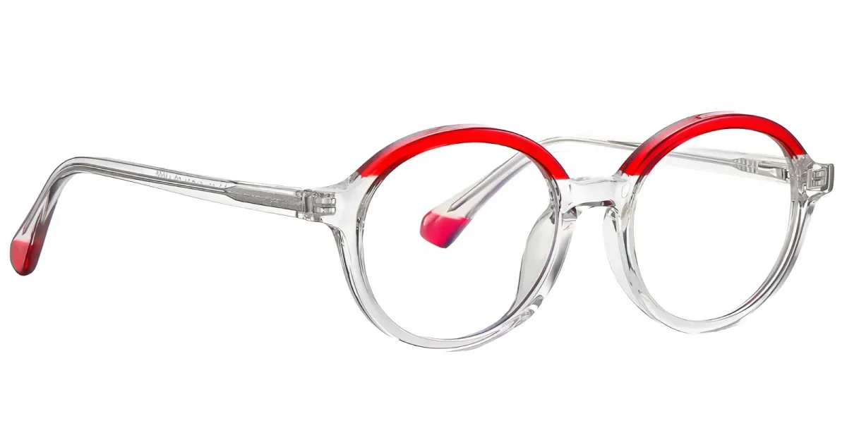 Jamie Transparent-Red Glasses 2