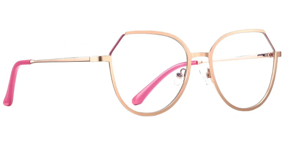 PF3034 Gold-Pink Glasses 2