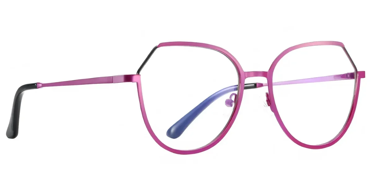 PF3034 Rose Red-Black Glasses 2