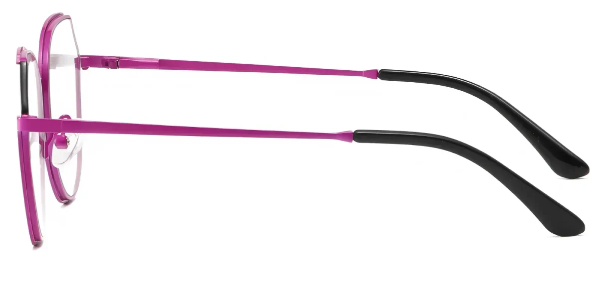 PF3034 Rose Red-Black Glasses 3