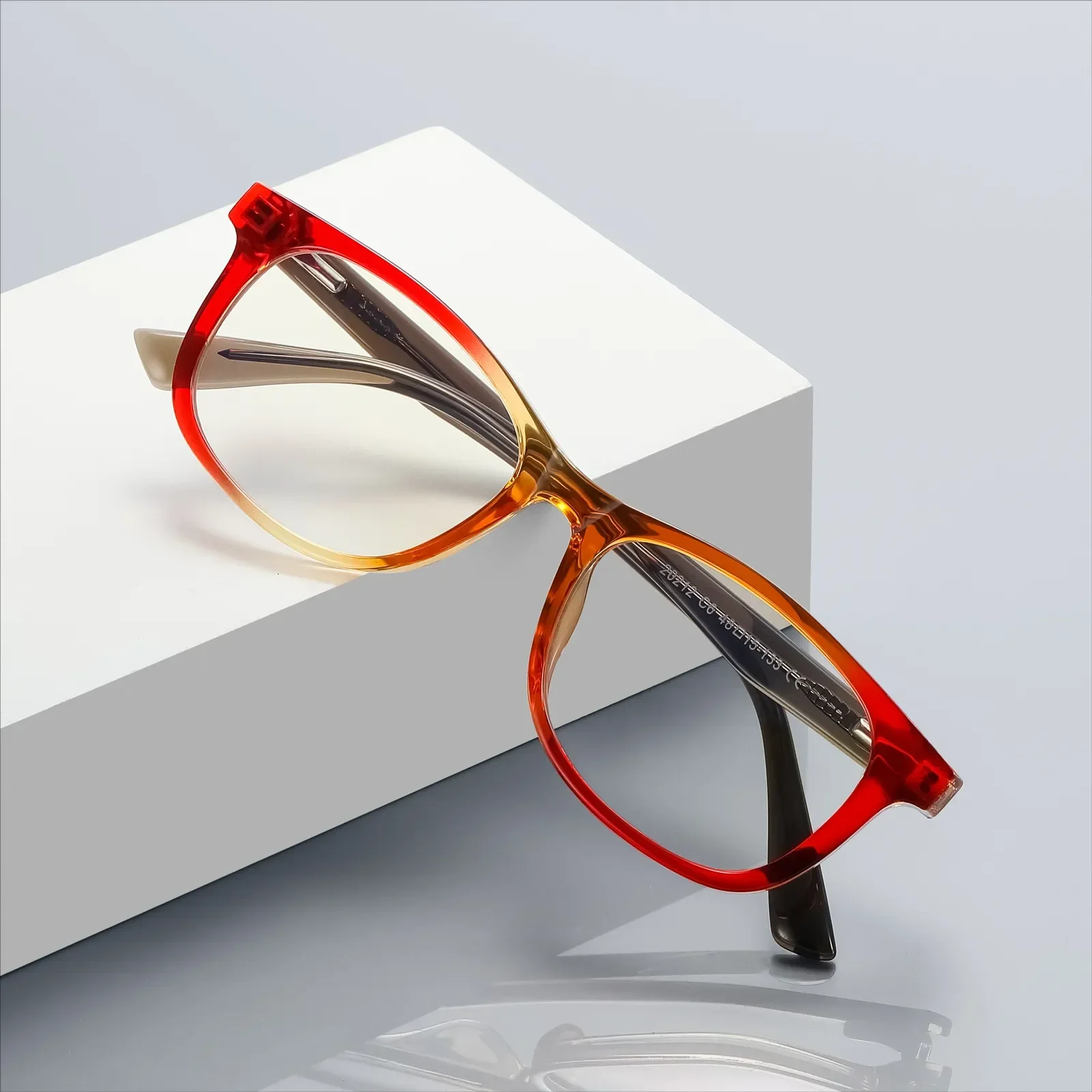 Yaritza Red-Orange Glasses 5