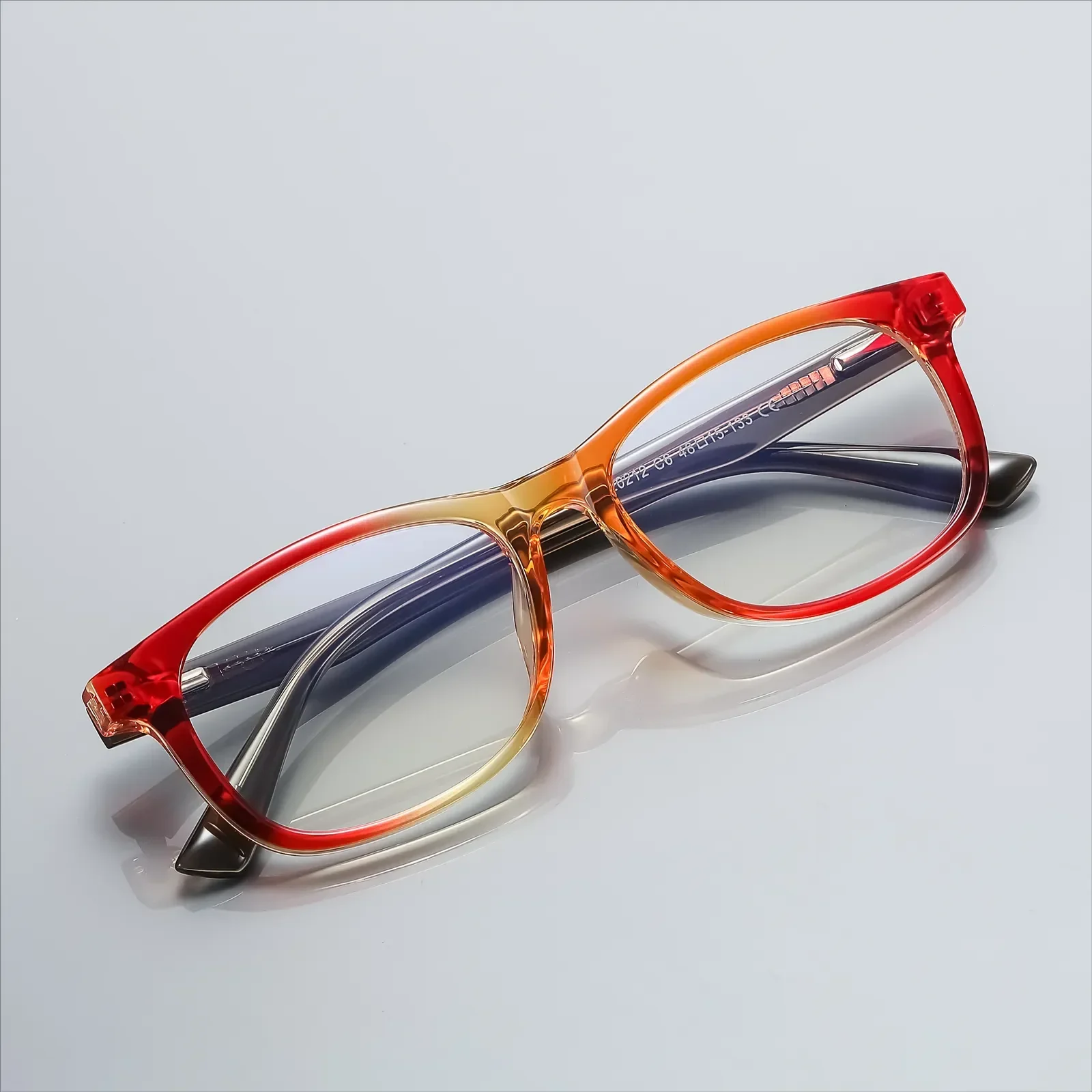 Yaritza Red-Orange Glasses 6