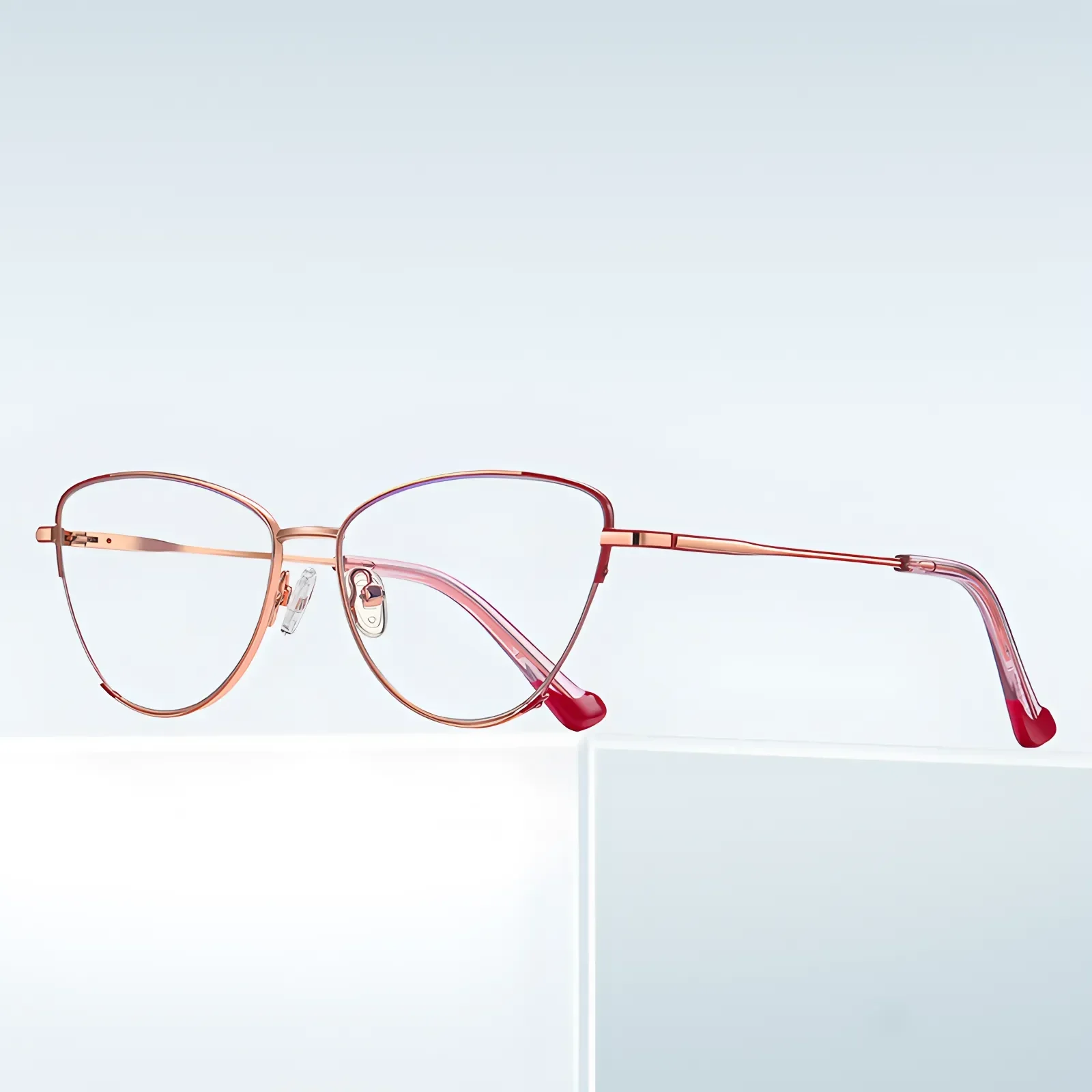 PF3030 Rose Gold-Red Glasses 6