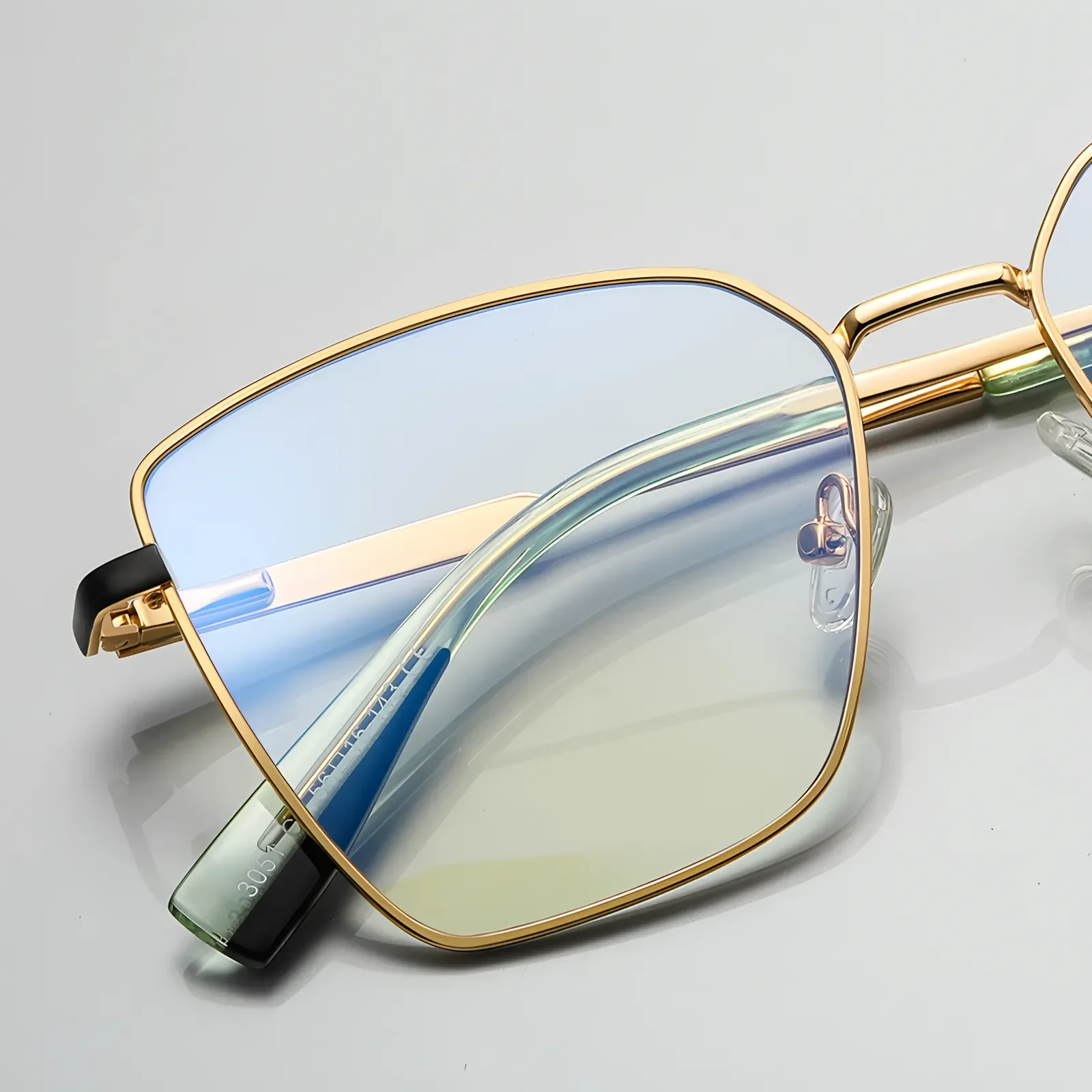 PF3051 Gold-B-Green Glasses 7