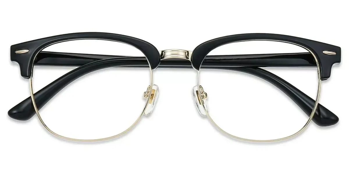 XY8010 Black, Gold Glasses 0