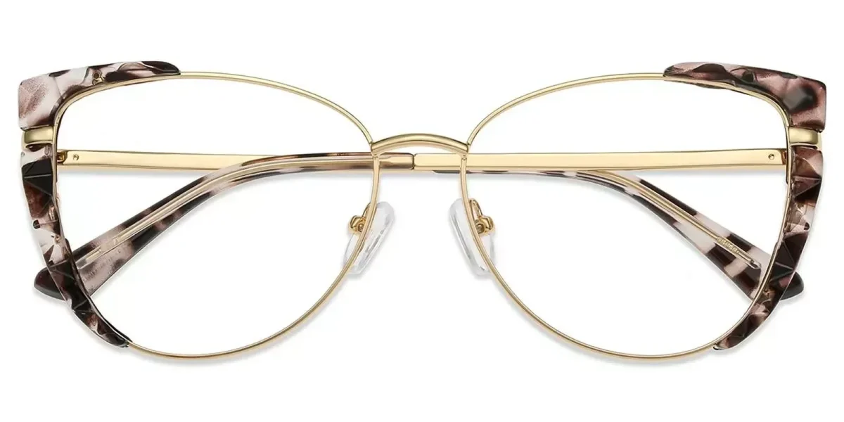XY8024  Gold, Pattern Glasses 0