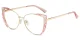 XY8024  Gold, Pink, Clear Glasses 1